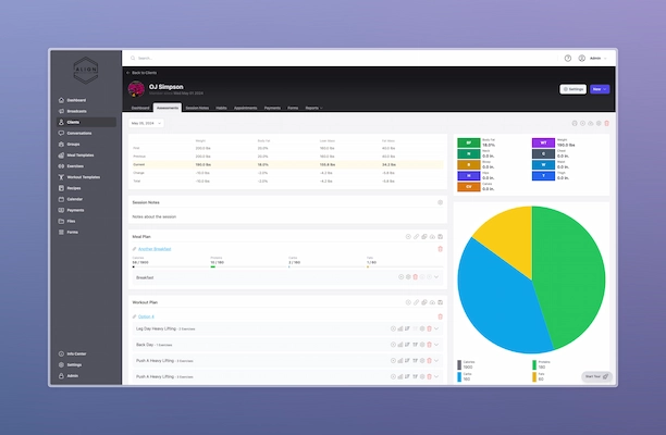 Client assessment interface